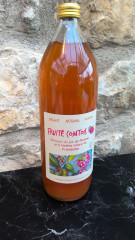 Boisson au jus de pomme et à l'arôme naturel de framboise